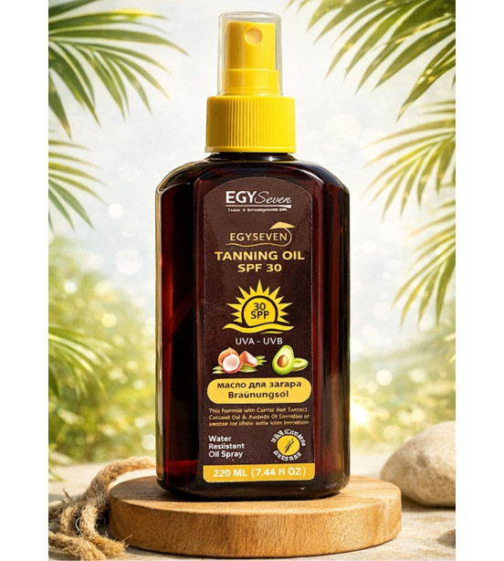 (B68)ايجي سفن تان اويل عامل حمايه 30 حجم 220 مل