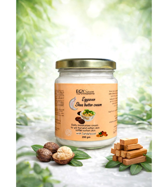 ( D4)ايجى سفن زبده الشيا بخشب الصندل200 جم 